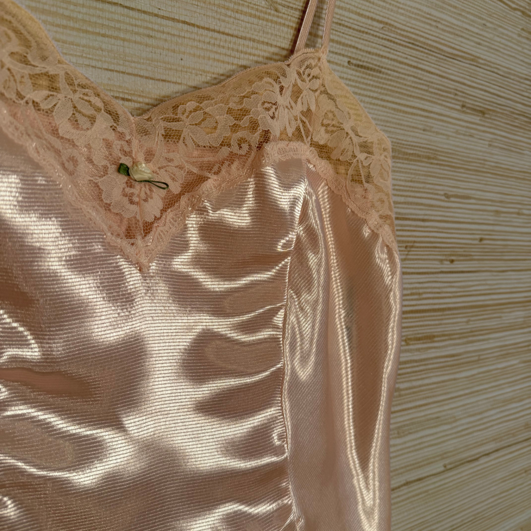 Vintage Iridescent Baby Pink Top