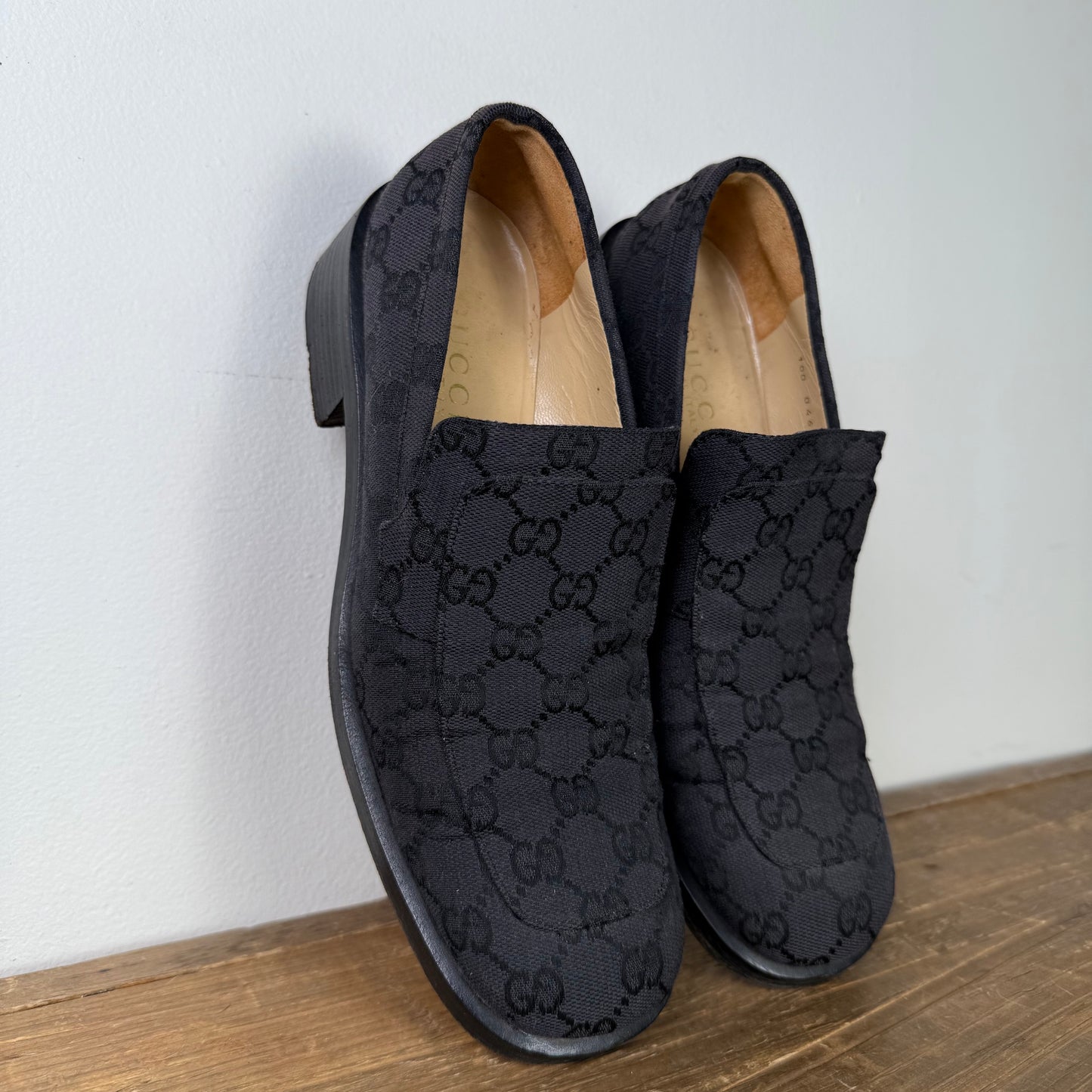 Gucci Monogram Loafers