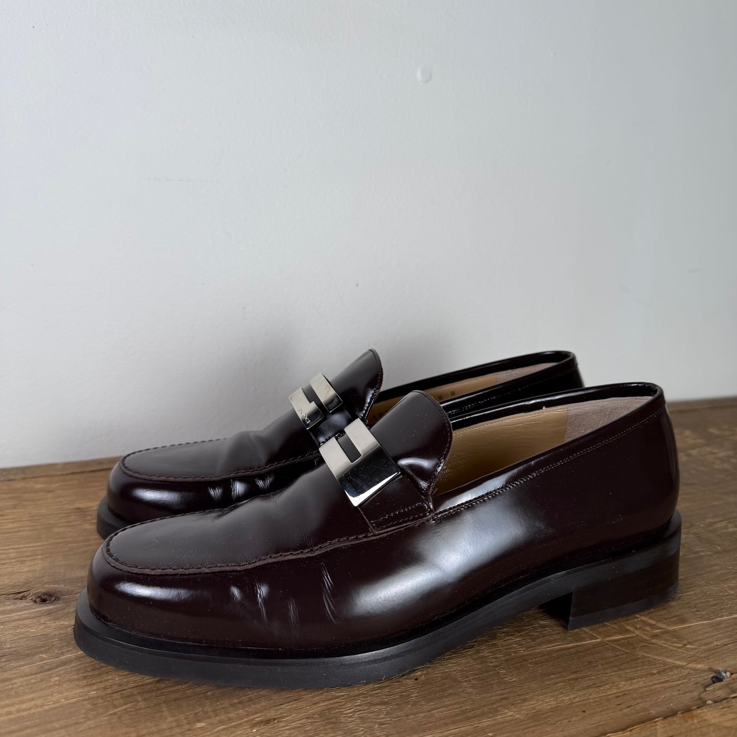 Brown Gucci Loafers