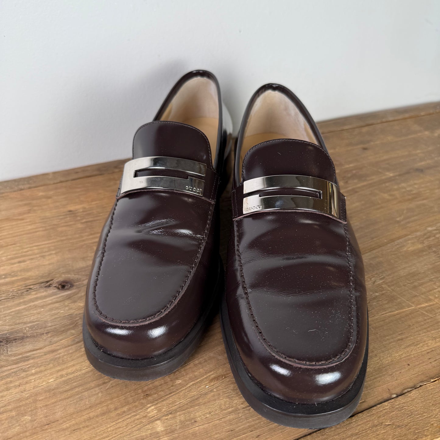 Brown Gucci Loafers