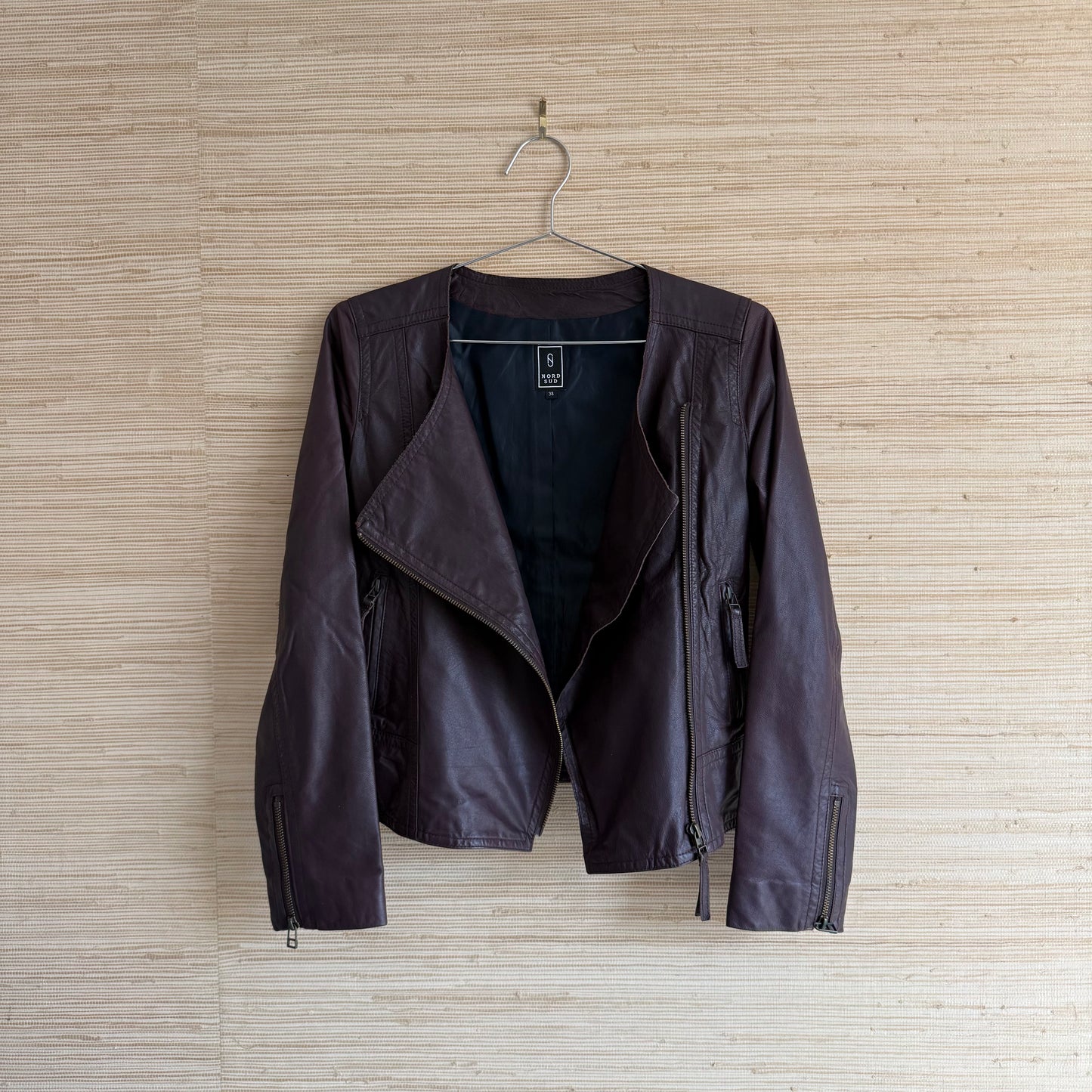 Y2K Leather Moto Jacket