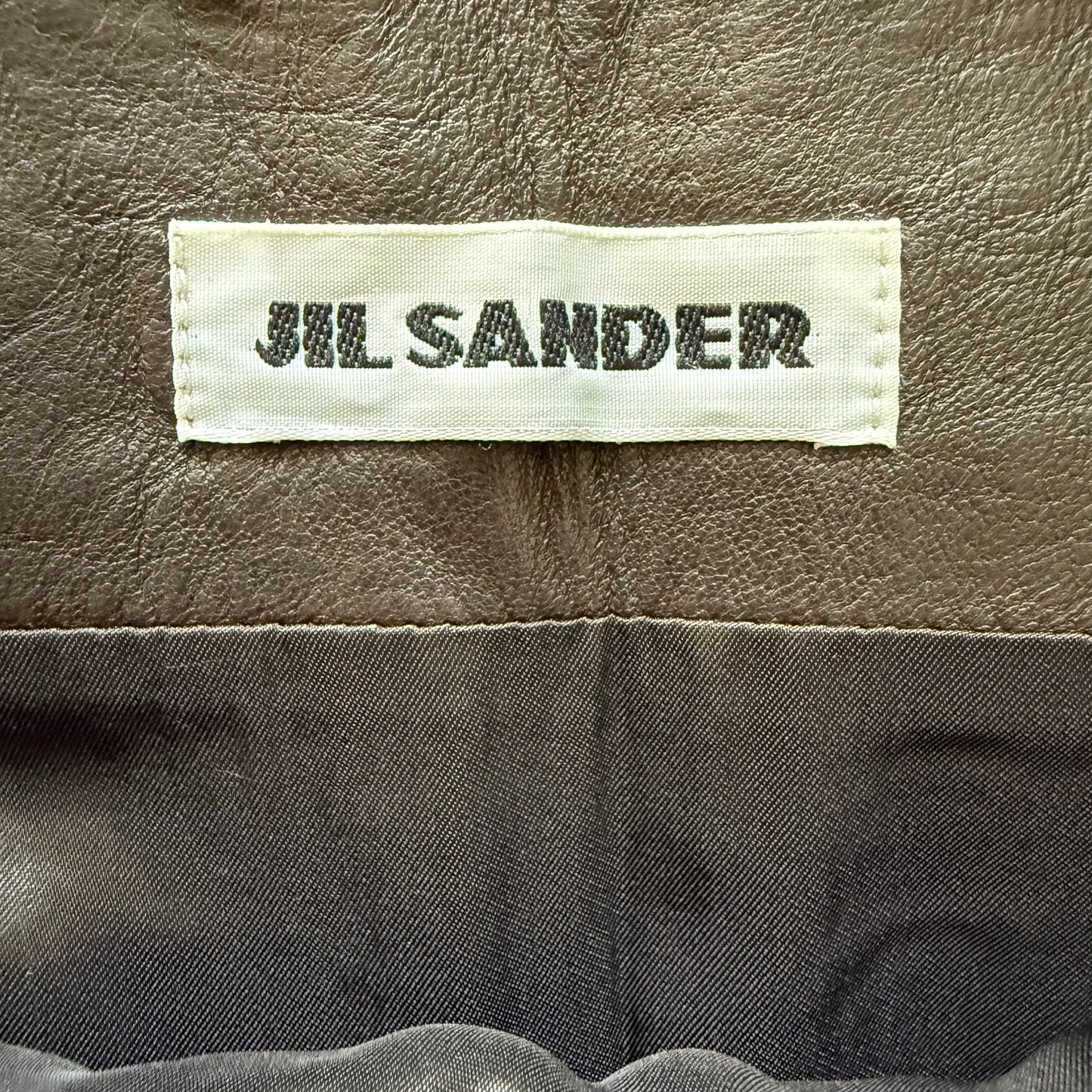 Jil Sander Leather Skirt