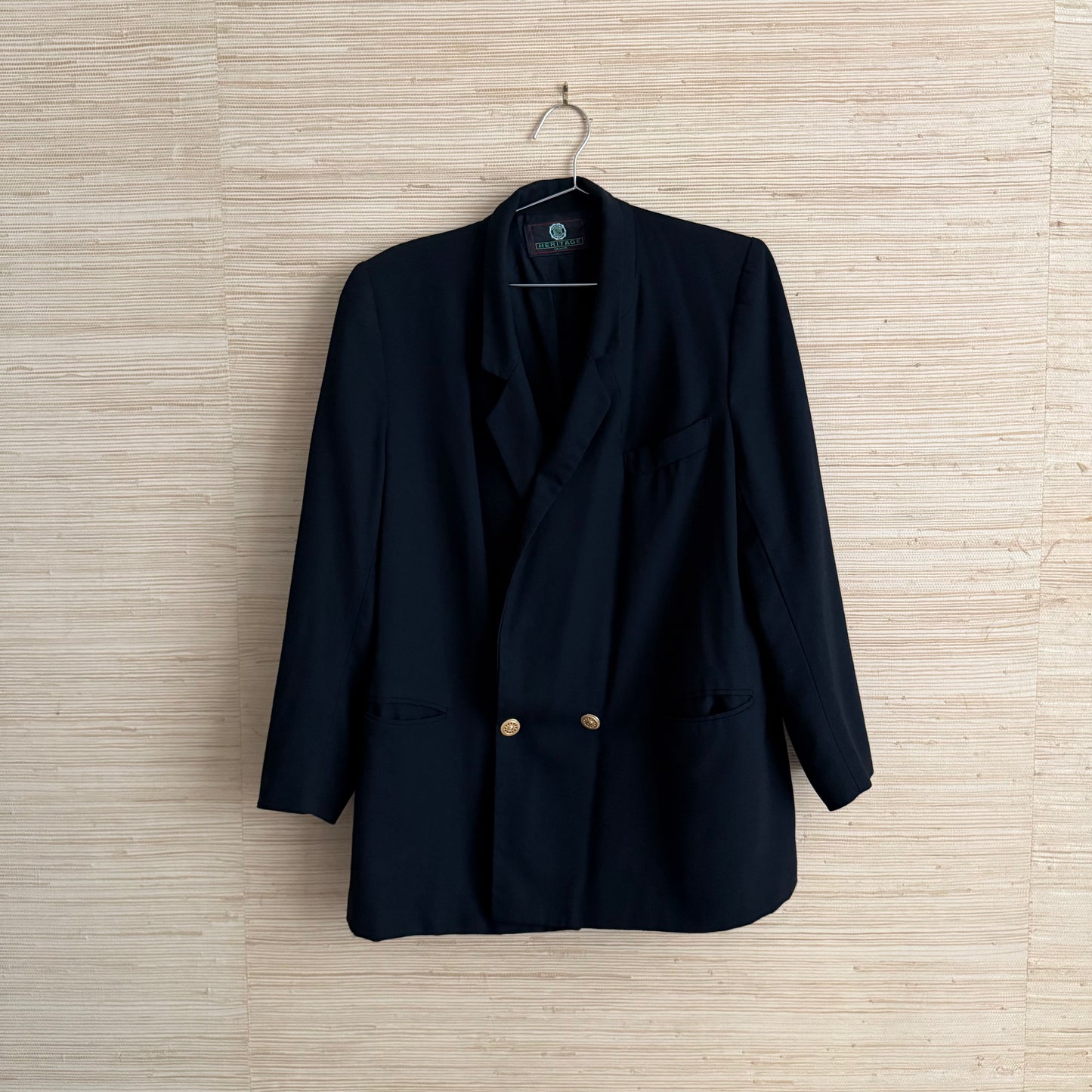 Oversized Black Vintage Blazer