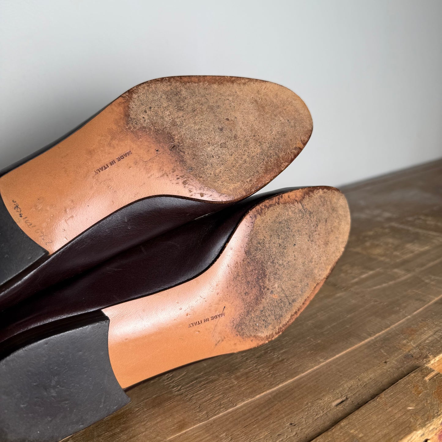 Salvatore Ferragamo Brown 90's Chain Loafer
