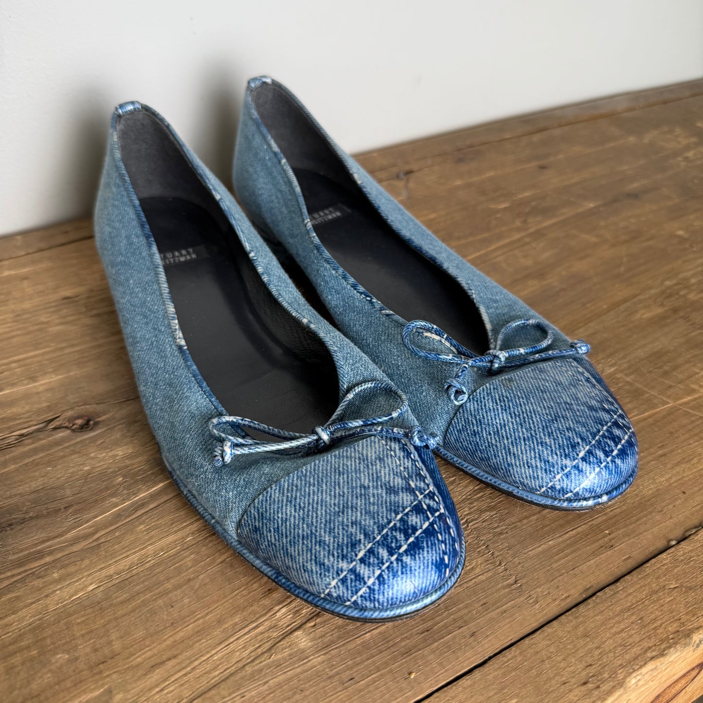 Stuart Weitzman Vintage 2000's Denim Loafer
