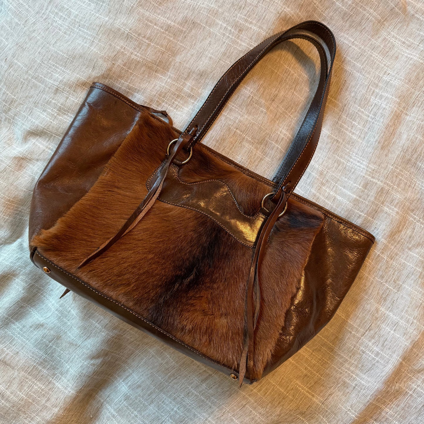 Leather & Fur Everyday Tote