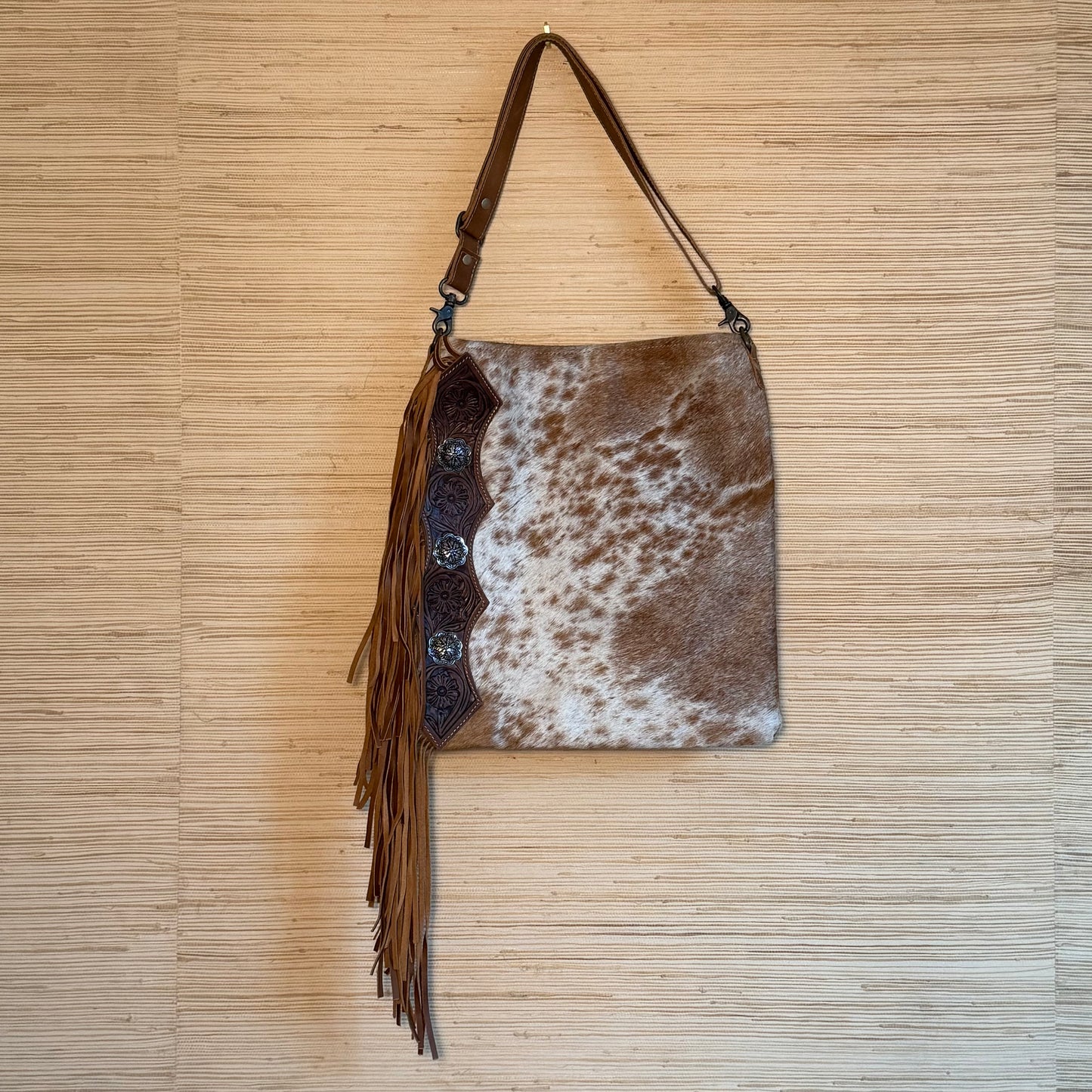 Vintage Fringe Cowhide Bag