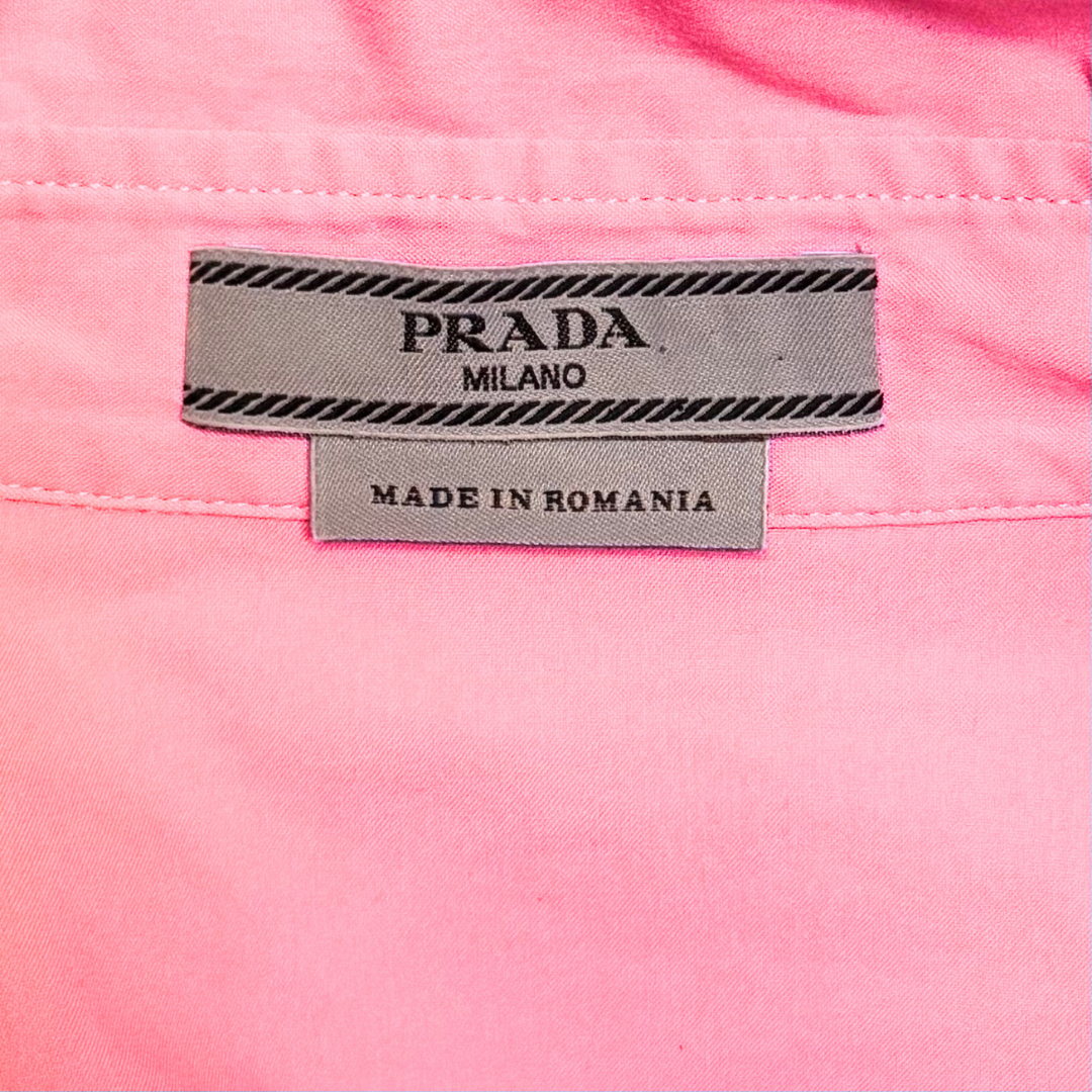 Prada Pink Bow Shirt