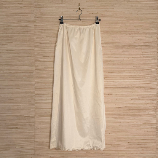 Vintage Lace Trim Slip Skirt