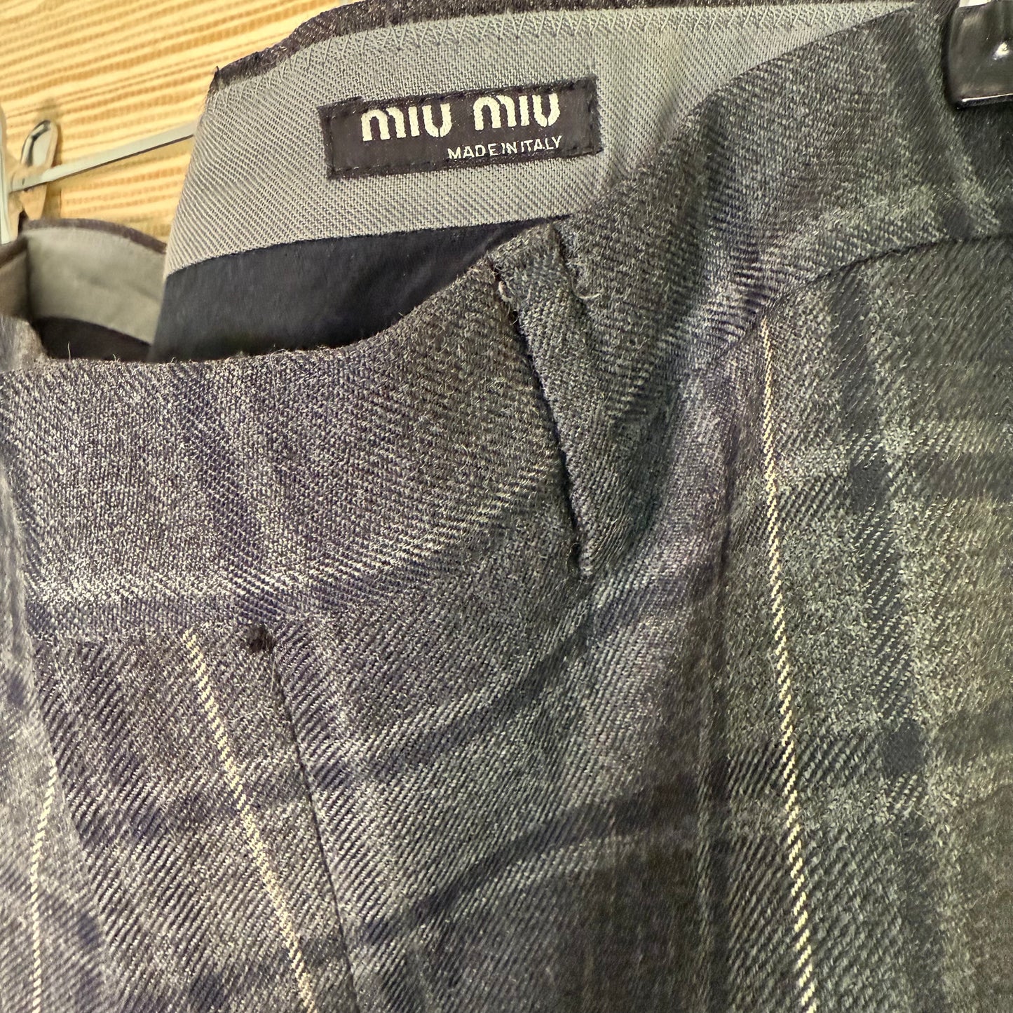 Miu Miu Plaid Pants