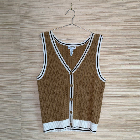 Vintage Cable Knit Vest