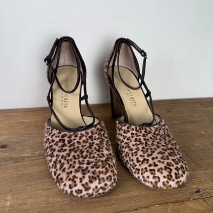 Bottega Veneta Ponyhair Animal Print D'Orsay Pumps