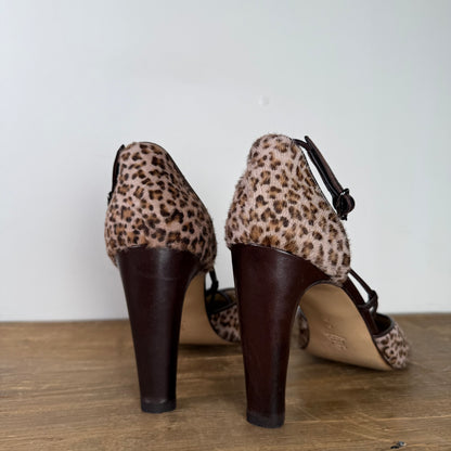Bottega Veneta Ponyhair Animal Print D'Orsay Pumps