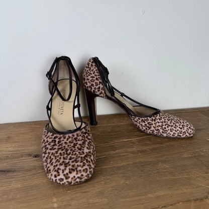 Bottega Veneta Ponyhair Animal Print D'Orsay Pumps