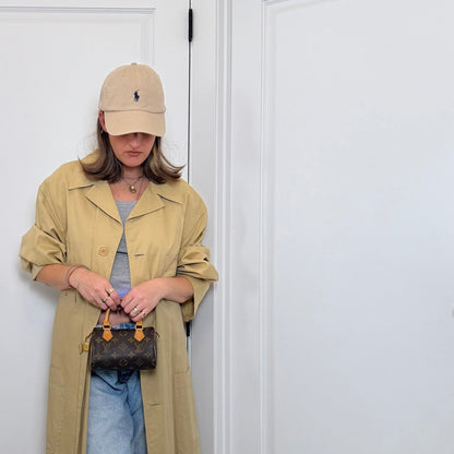 Long Vintage Trench Coat - Made In Italy