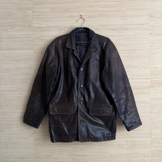 Vintage Guess Leather "Chore" Jacket