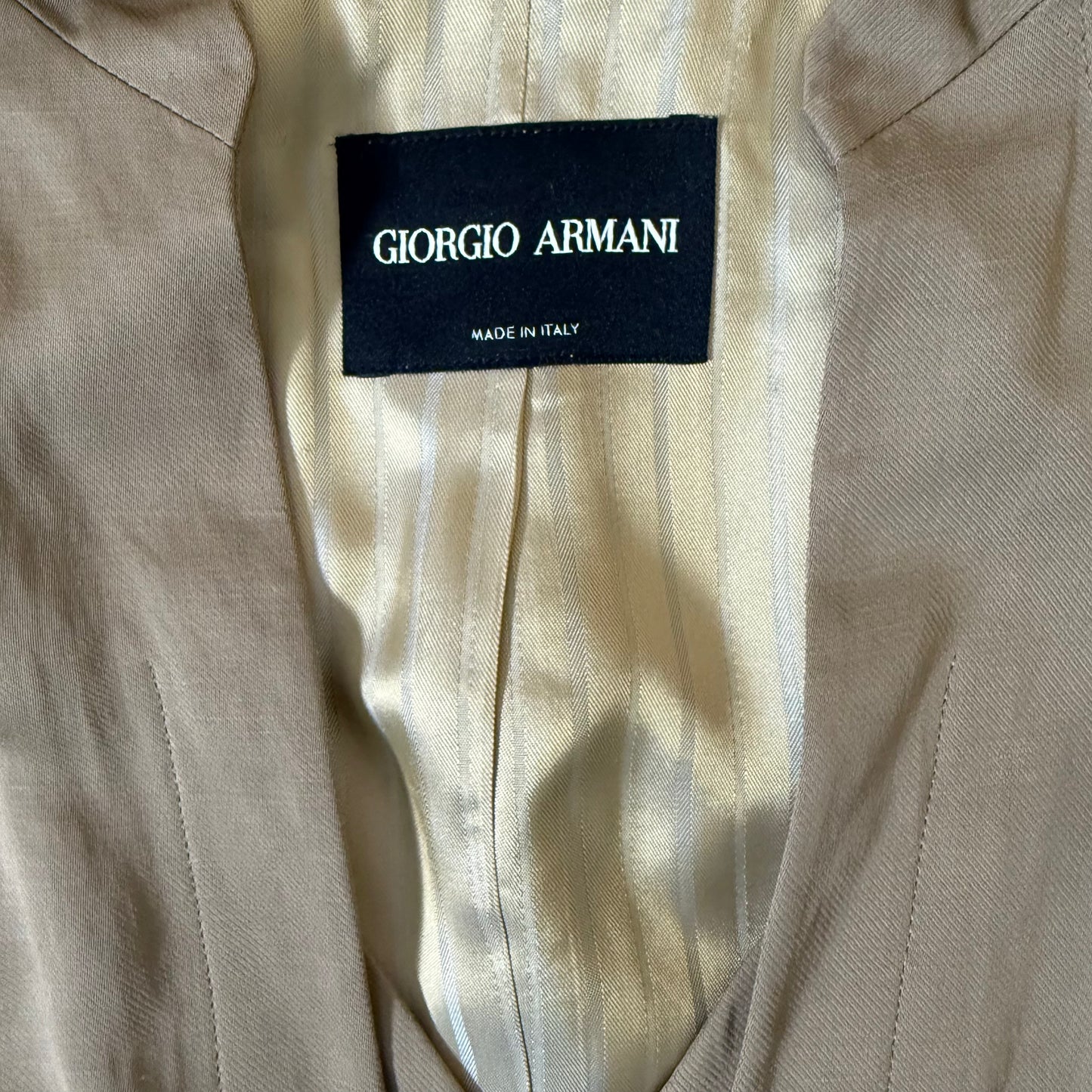 Giorgio Armani Y2K Tan Blazer