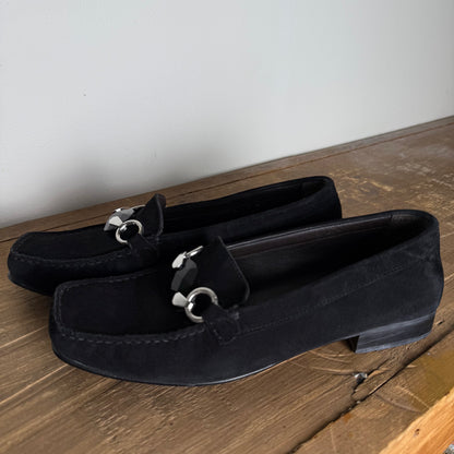 Stuart Weitzman Suede Gem Loafers