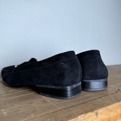 Stuart Weitzman Suede Gem Loafers