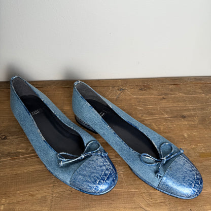 Stuart Weitzman Vintage 2000's Denim Loafer