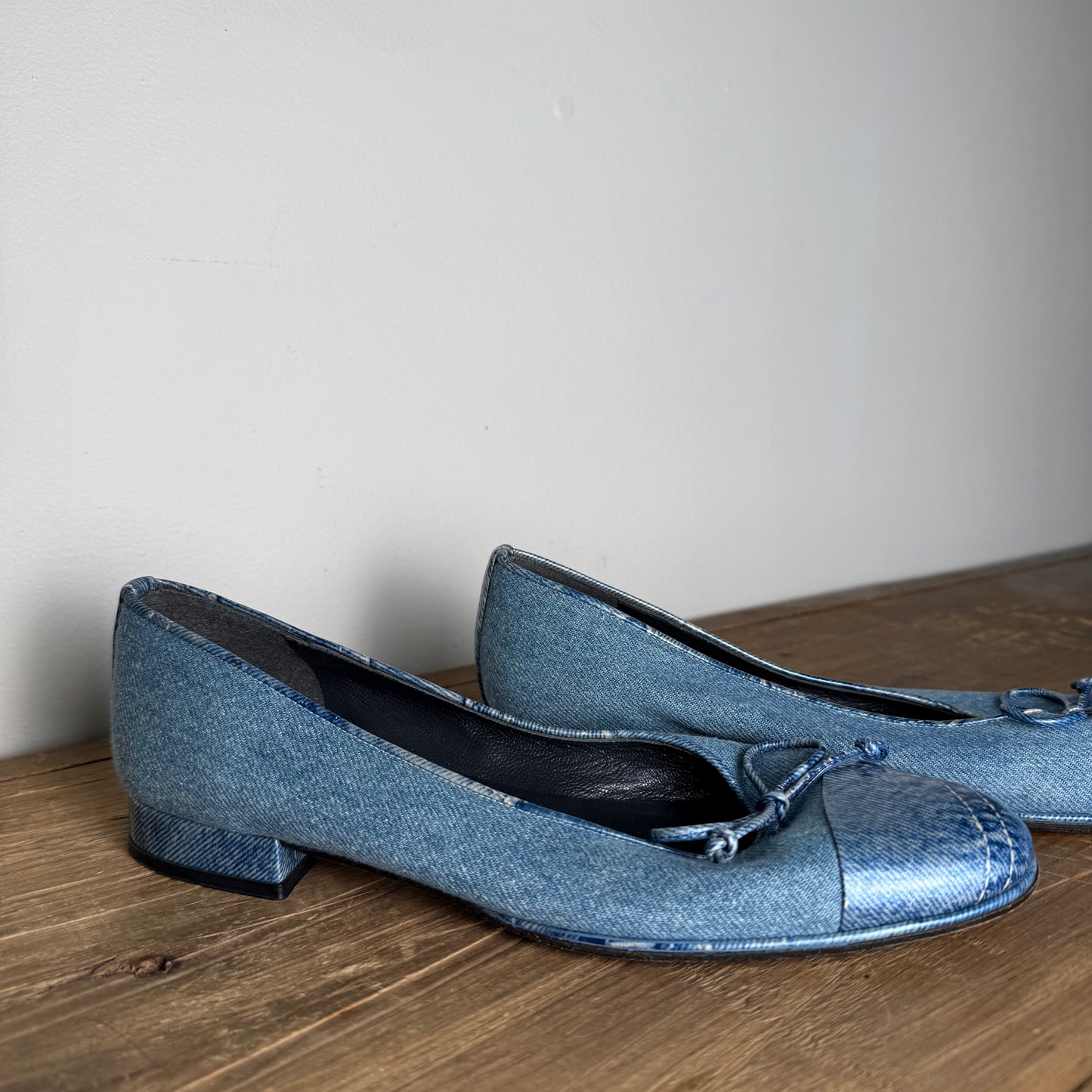 Stuart Weitzman Vintage 2000's Denim Loafer