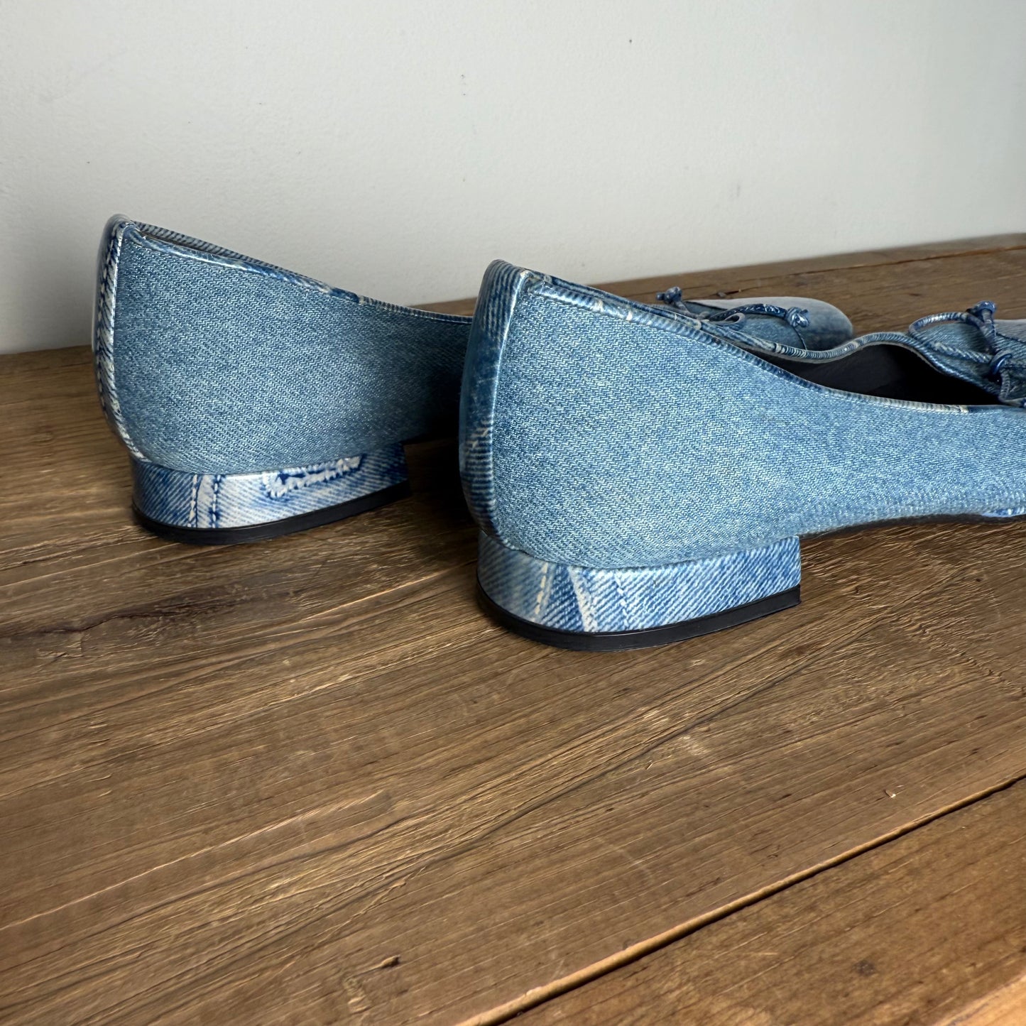 Stuart Weitzman Vintage 2000's Denim Loafer