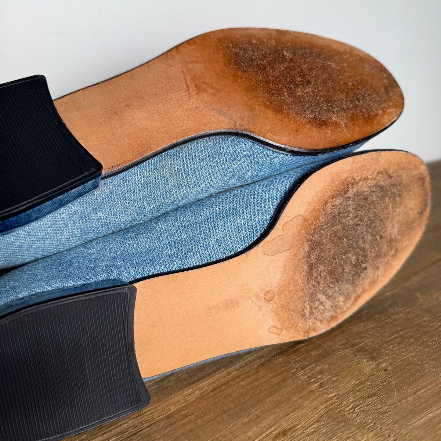 Stuart Weitzman Vintage 2000's Denim Loafer