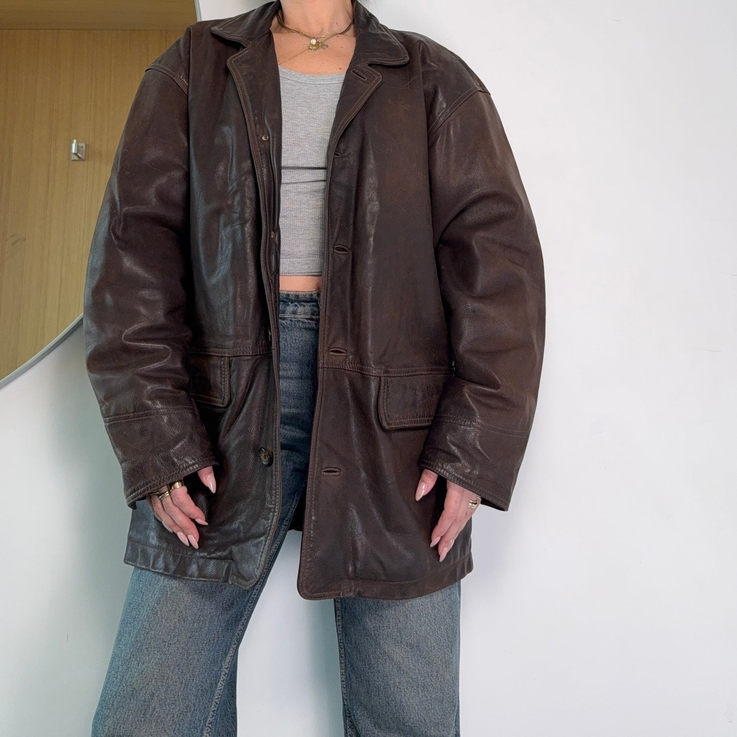 Vintage Guess Leather "Chore" Jacket