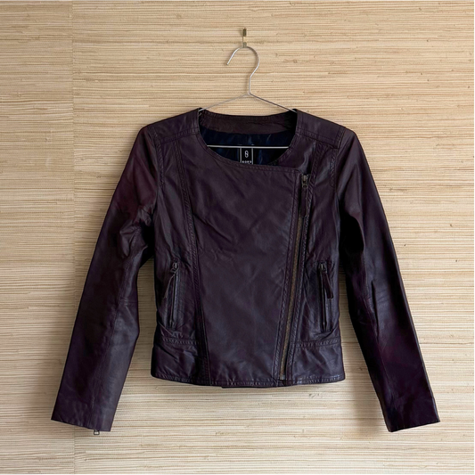 Y2K Leather Moto Jacket